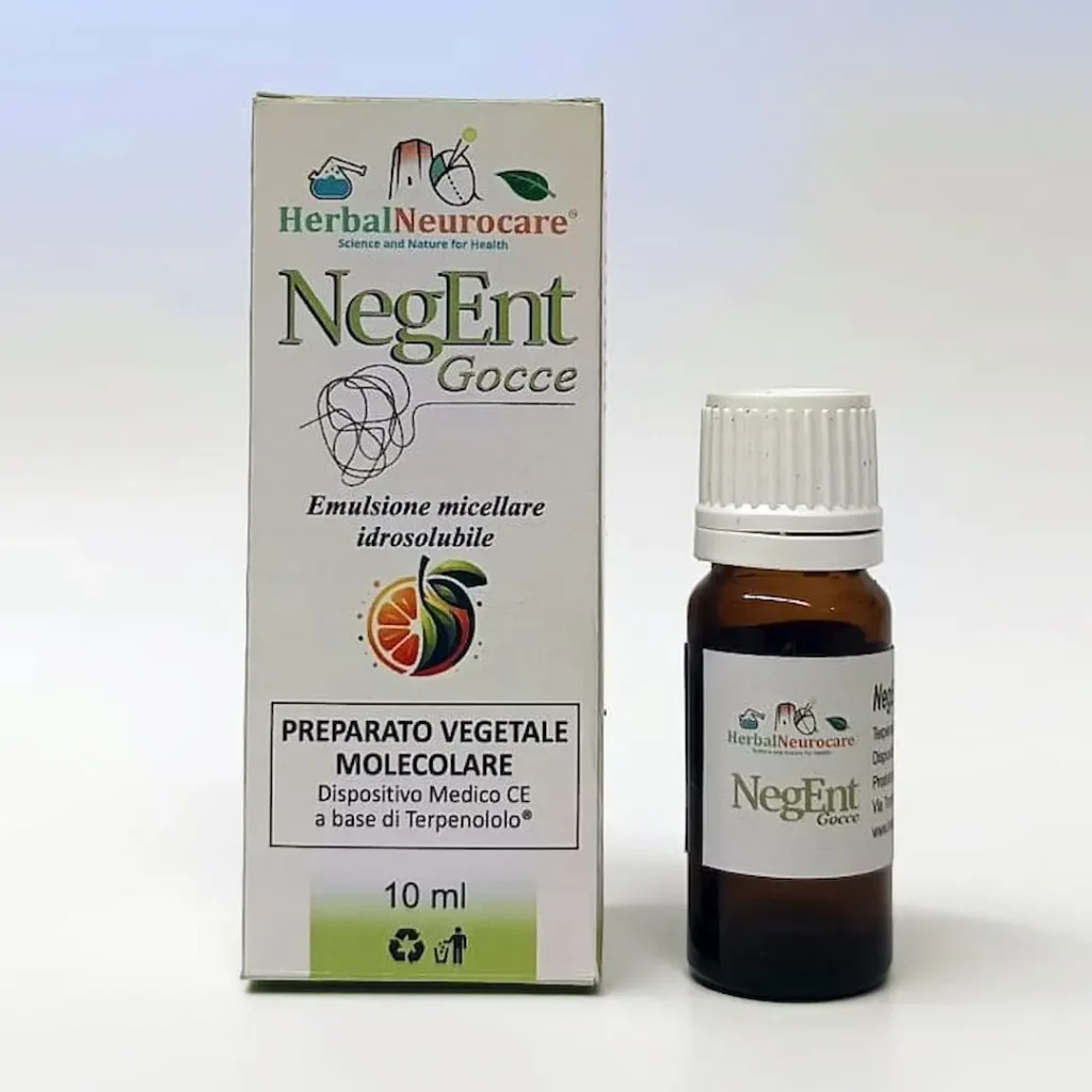 NegEnt Gocce - Nuova Confezione Confezione e flacone prodotto NegEnt Gocce